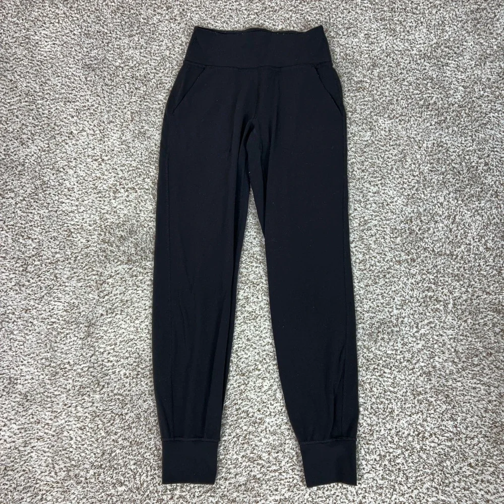 Lululemon Jogger Womens 4 Black Yoga Nulu Align High Rise Pockets Workout Gym